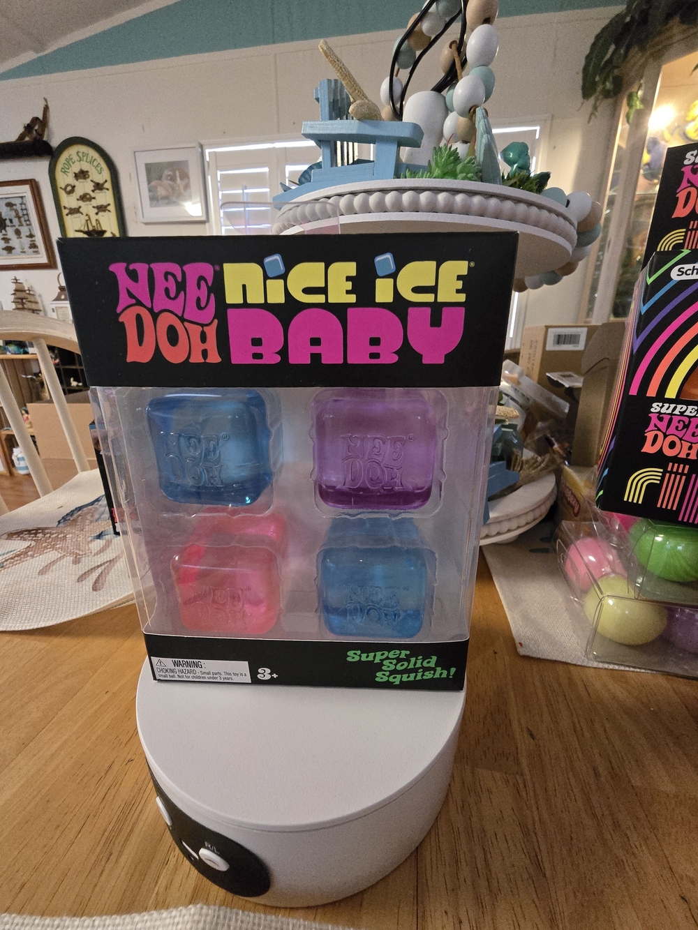 Nee Doh Nice Ice Baby Squishy Set — Blue, Purple, Pink